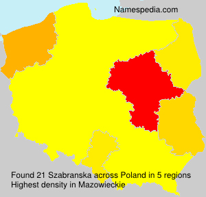Surname Szabranska in Poland Surname Szabranska in Poland