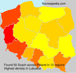 Surname Szach in Poland Surname Szach in Poland