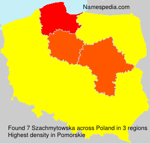 Surname Szachmytowska in Poland Surname Szachmytowska in Poland