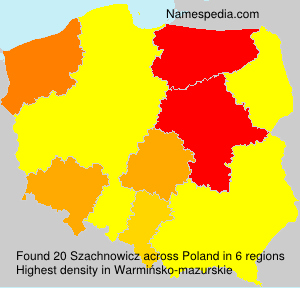 Surname Szachnowicz in Poland Surname Szachnowicz in Poland