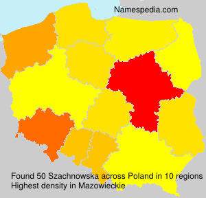 Surname Szachnowska in Poland Surname Szachnowska in Poland