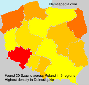 Surname Szacilo in Poland Surname Szacilo in Poland