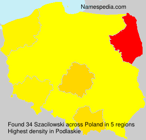 Surname Szacilowski in Poland Surname Szacilowski in Poland
