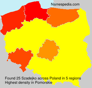 Surname Szadejko in Poland Surname Szadejko in Poland