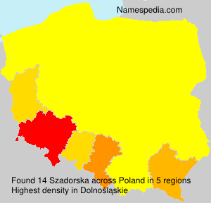 Surname Szadorska in Poland Surname Szadorska in Poland