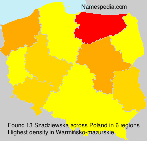 Surname Szadziewska in Poland Surname Szadziewska in Poland