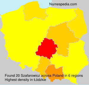 Surname Szafarowicz in Poland Surname Szafarowicz in Poland