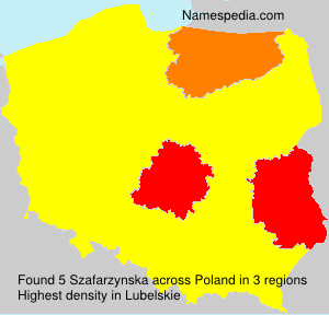Surname Szafarzynska in Poland Surname Szafarzynska in Poland