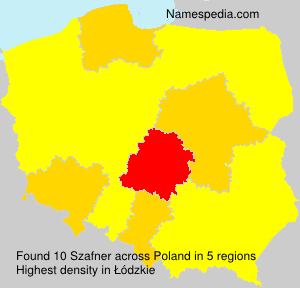 Surname Szafner in Poland Surname Szafner in Poland