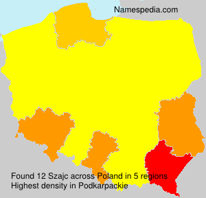 Surname Szajc in Poland Surname Szajc in Poland