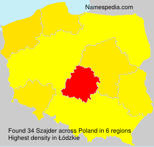 Surname Szajder in Poland Surname Szajder in Poland