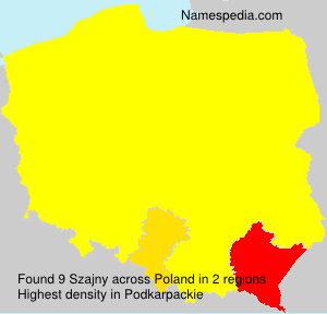 Surname Szajny in Poland Surname Szajny in Poland