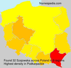 Surname Szajowska in Poland