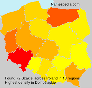 Surname Szakiel in Poland Surname Szakiel in Poland