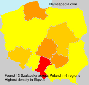 Surname Szalabska in Poland Surname Szalabska in Poland