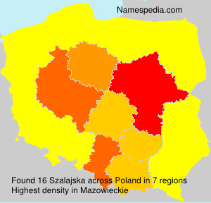 Surname Szalajska in Poland Surname Szalajska in Poland