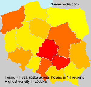 Surname Szalapska in Poland Surname Szalapska in Poland