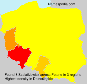 Surname Szalatkiewicz in Poland Surname Szalatkiewicz in Poland