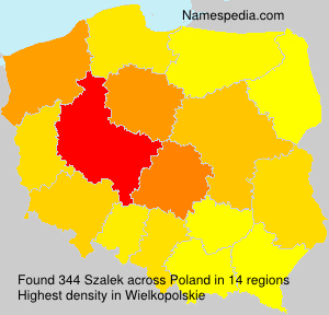 Surname Szalek in Poland Surname Szalek in Poland