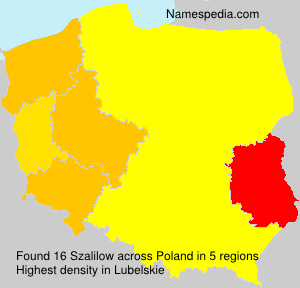Surname Szalilow in Poland Surname Szalilow in Poland
