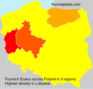 Surname Szalno in Poland Surname Szalno in Poland