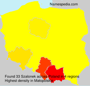 Surname Szalonek in Poland Surname Szalonek in Poland