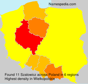 Surname Szalowicz in Poland Surname Szalowicz in Poland
