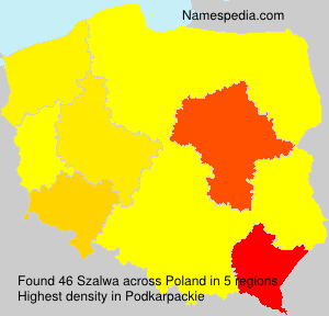 Surname Szalwa in Poland Surname Szalwa in Poland
