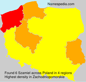Surname Szamiel in Poland Surname Szamiel in Poland