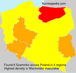 Surname Szaminko in Poland Surname Szaminko in Poland
