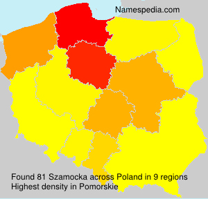 Surname Szamocka in Poland Surname Szamocka in Poland