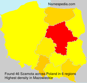 Surname Szamota in Poland Surname Szamota in Poland