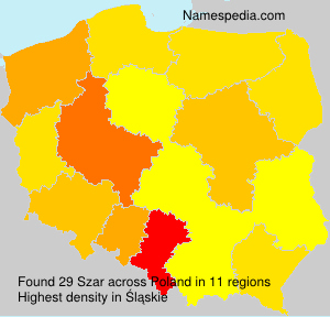 Surname Szar in Poland Surname Szar in Poland
