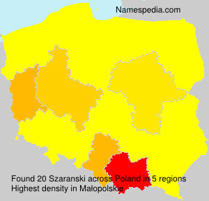 Surname Szaranski in Poland Surname Szaranski in Poland