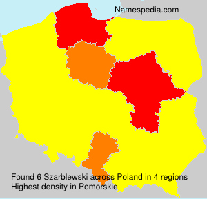 Surname Szarblewski in Poland Surname Szarblewski in Poland
