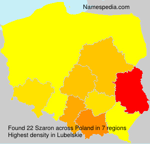 Surname Szaron in Poland Surname Szaron in Poland