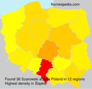 Surname Szarowski in Poland Surname Szarowski in Poland