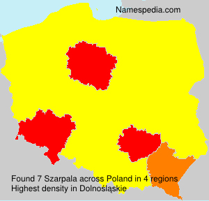 Surname Szarpala in Poland Surname Szarpala in Poland