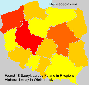 Surname Szaryk in Poland Surname Szaryk in Poland