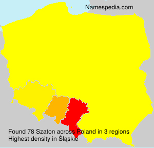 Surname Szaton in Poland Surname Szaton in Poland