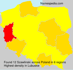 Surname Szawlinski in Poland Surname Szawlinski in Poland