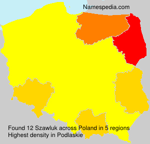 Surname Szawluk in Poland Surname Szawluk in Poland