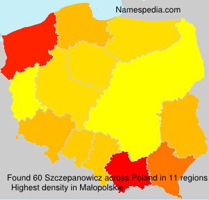 Surname Szczepanowicz in Poland Surname Szczepanowicz in Poland