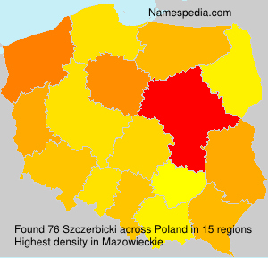 Surname Szczerbicki in Poland Surname Szczerbicki in Poland