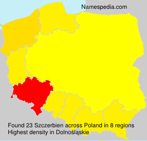 Surname Szczerbien in Poland Surname Szczerbien in Poland