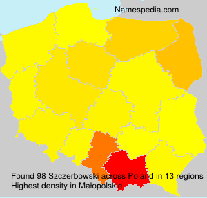 Surname Szczerbowski in Poland Surname Szczerbowski in Poland