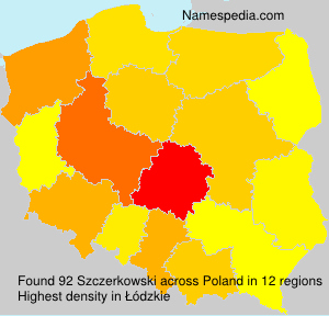 Surname Szczerkowski in Poland Surname Szczerkowski in Poland