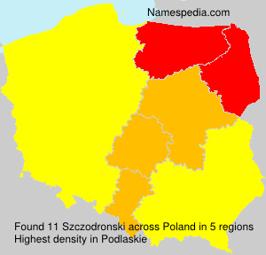 Surname Szczodronski in Poland Surname Szczodronski in Poland