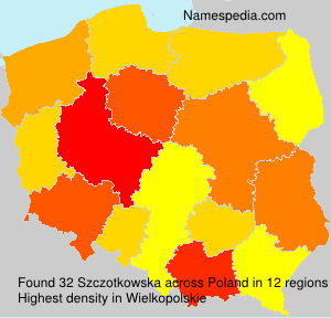 Surname Szczotkowska in Poland