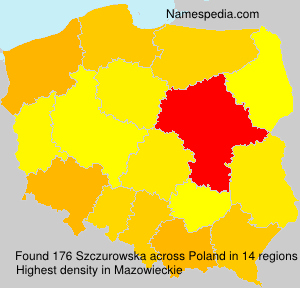 Surname Szczurowska in Poland Surname Szczurowska in Poland
